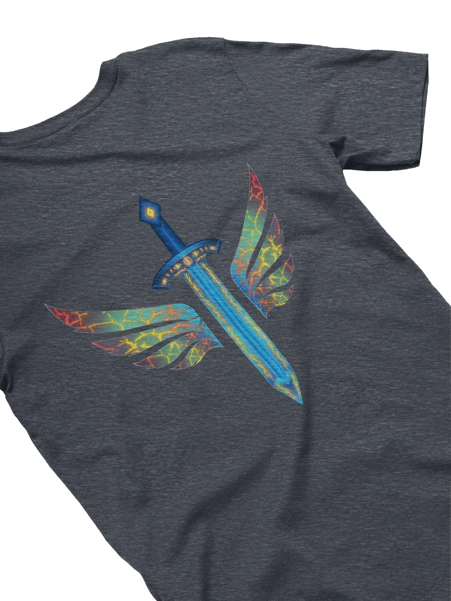 Winged Sword Monochrome T-Shirt product image (22)