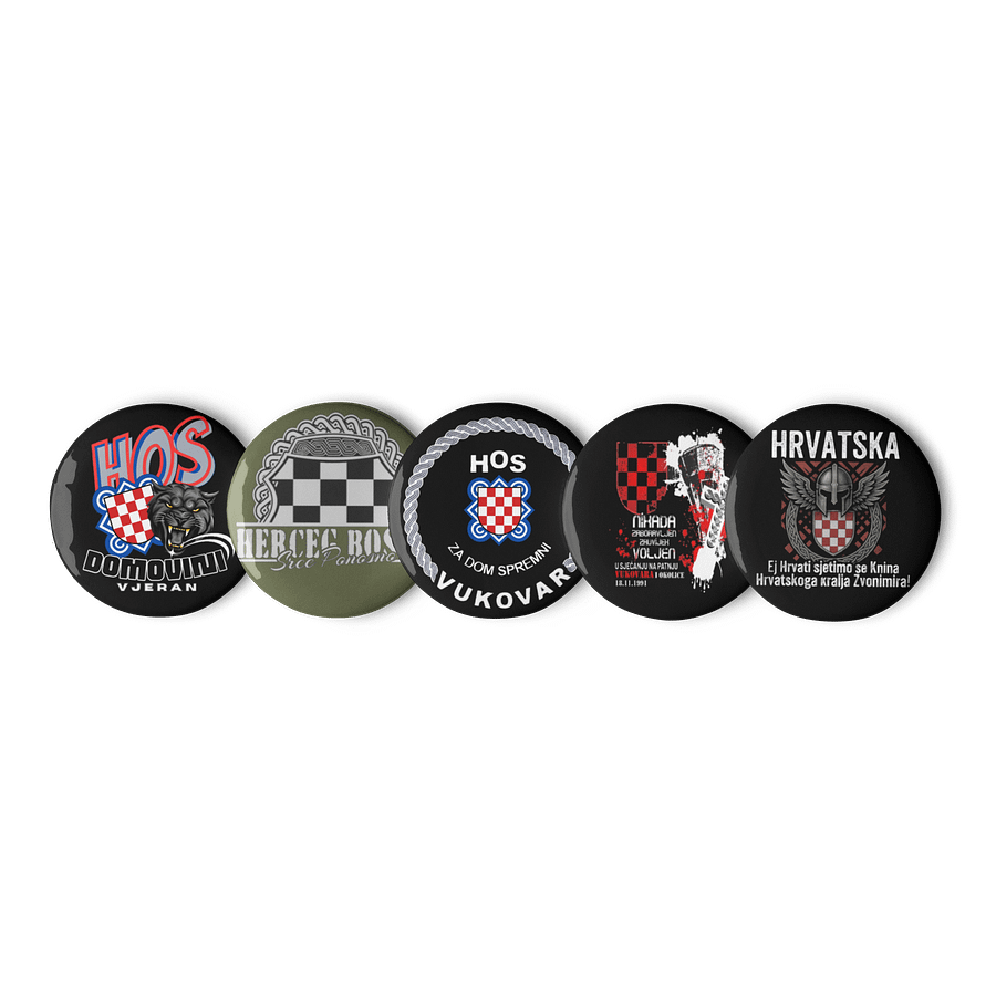 Panther Shield Pin Button Set product image (1)