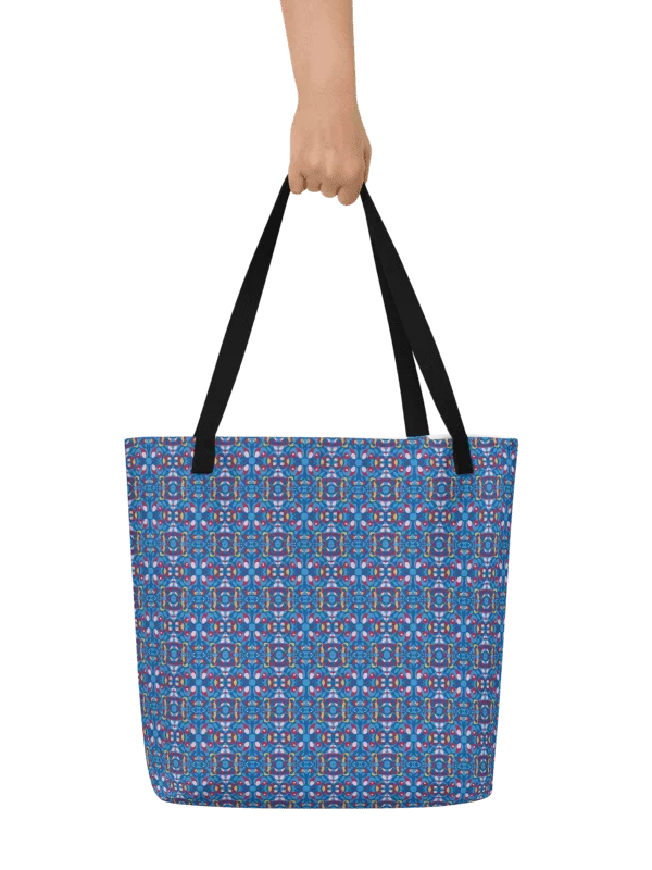 Peppermint Prism – Large Tote Bag with Pocket product image (2)