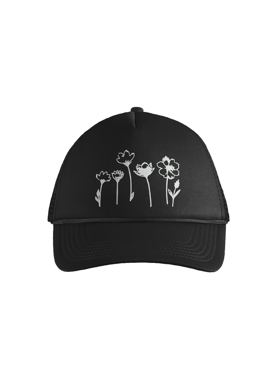 Wildflowers Minimalist Lineart Foam Trucker Hat product image (1)