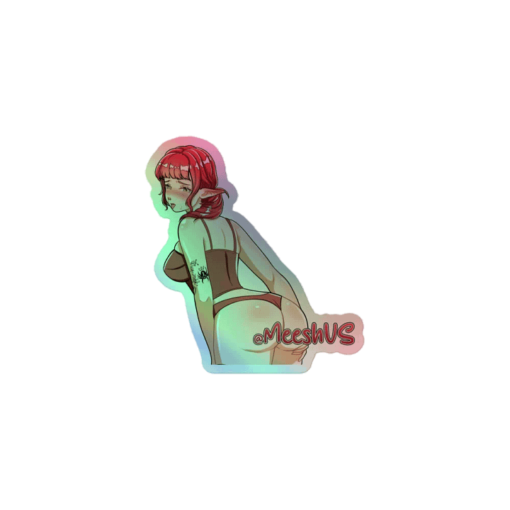 HOLO MeeshVS Elf Girl Sticker (RedHair) product image (1)