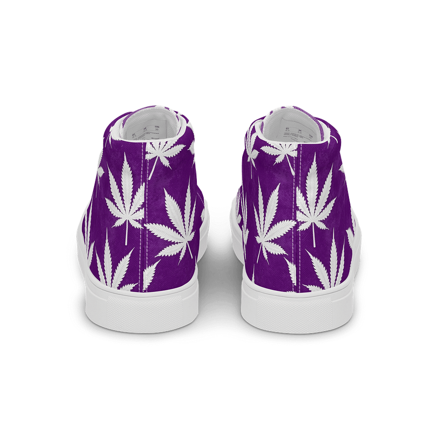Purple Haze Women's High Top Canvas Shoes product image (4)