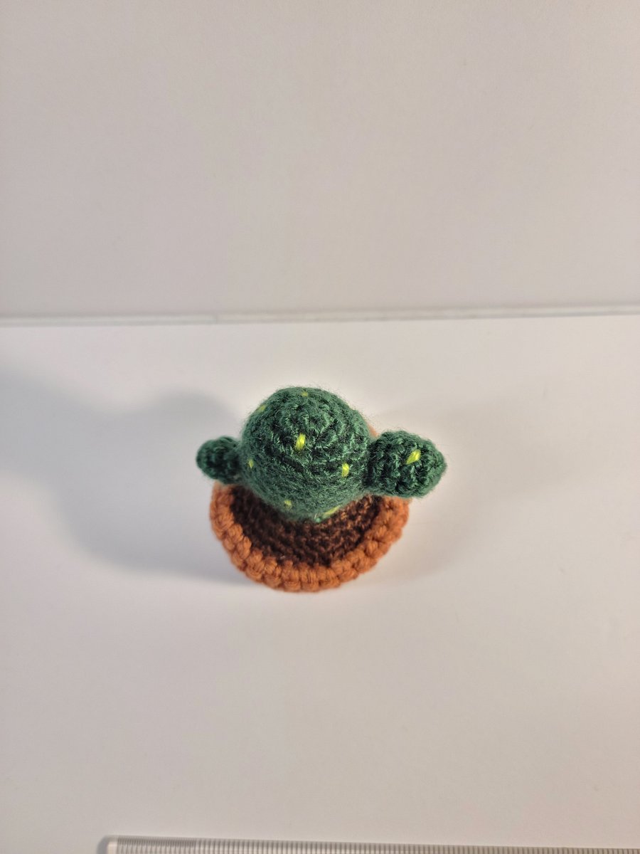Handmade Amigurumi Mini Cactus Stuffed Animal product image (4)
