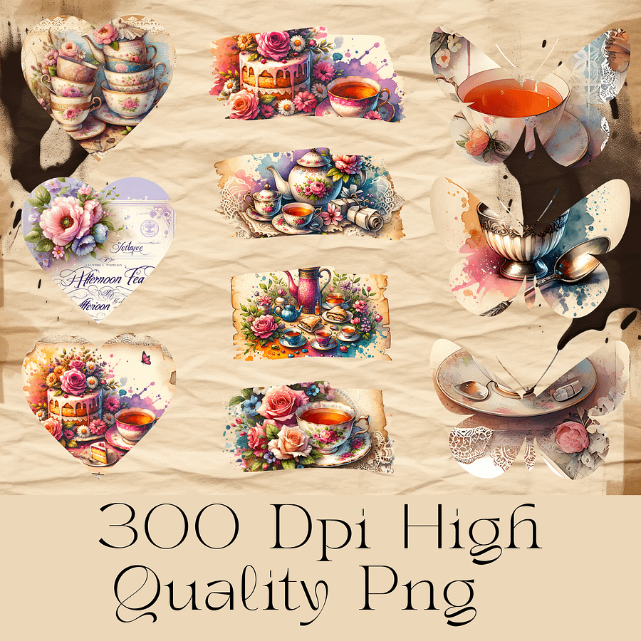 Tea Party Junk Journal Kit product image (4)
