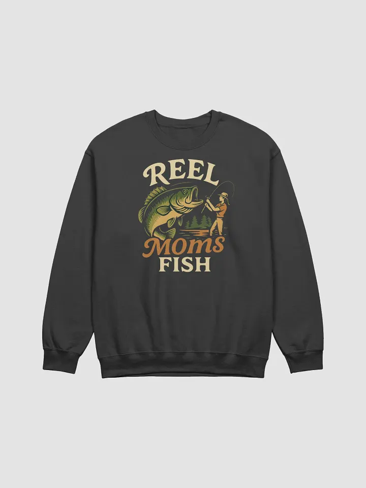 Reel Moms Fish Sweatshirt – Funny Vintage Fishing Pullover product image (4)