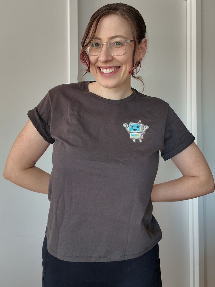 Happy Robot High Waisted Tee product image (2)