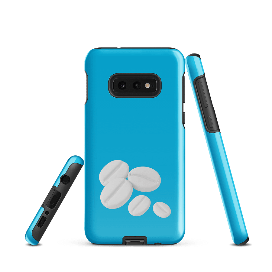 Cyan They Are Coffee Beans I Swear! White Coffee Beans Samsung® Tough Case product image (3)
