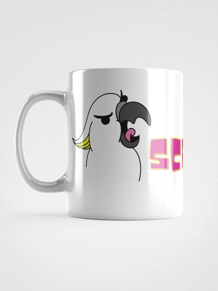 Screaming Cockatoo Mug Glossy White product image (1)