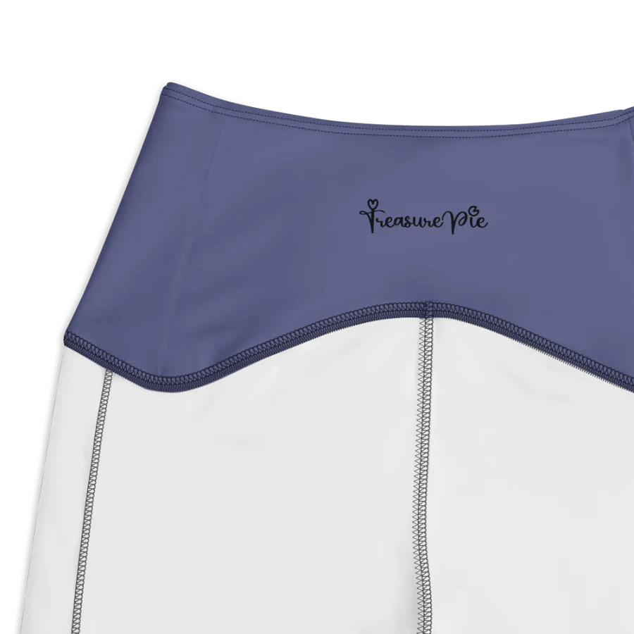 Plain Dark Purple Soft Summer Women's High Waisted Premium Crossover Leggings with Pockets by Treasure Pie product image (4)