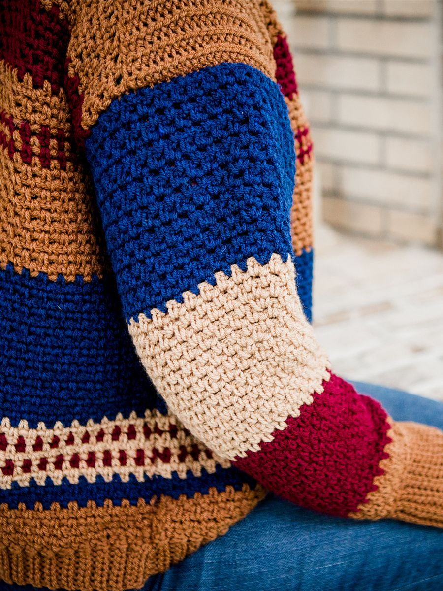 Gingersnap Sweater Crochet Pattern (9 sizes) product image (7)