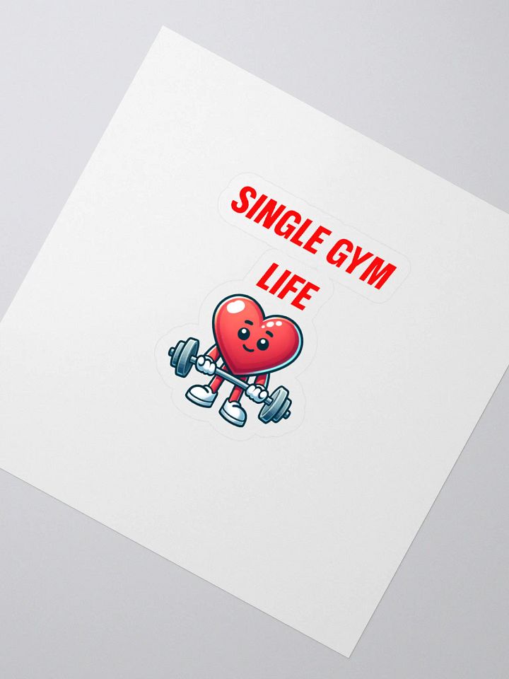 SINGLE GYM LIFE Heart Sticker product image (2)