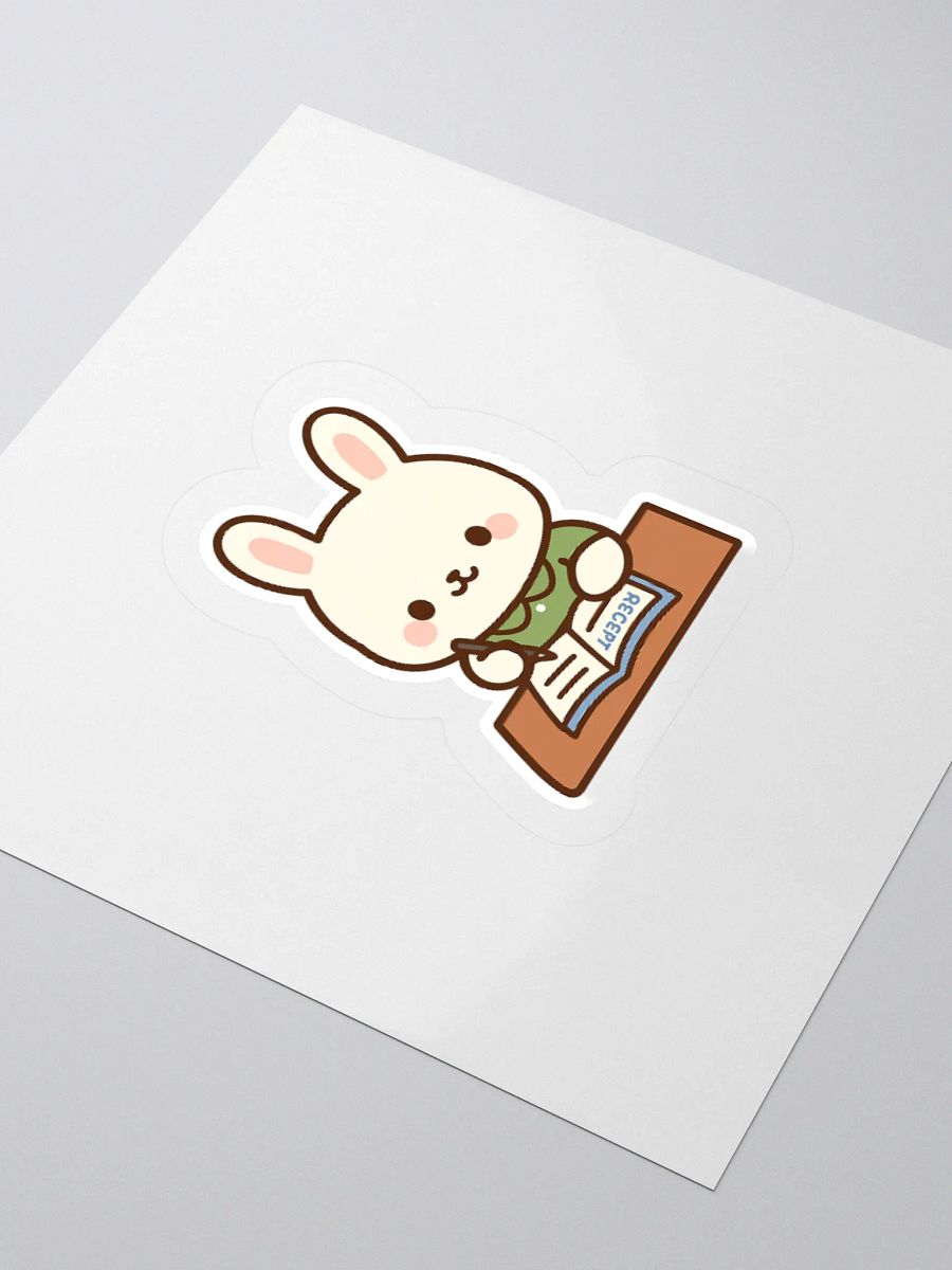 Bunny Recipe book Sticker product image (9)