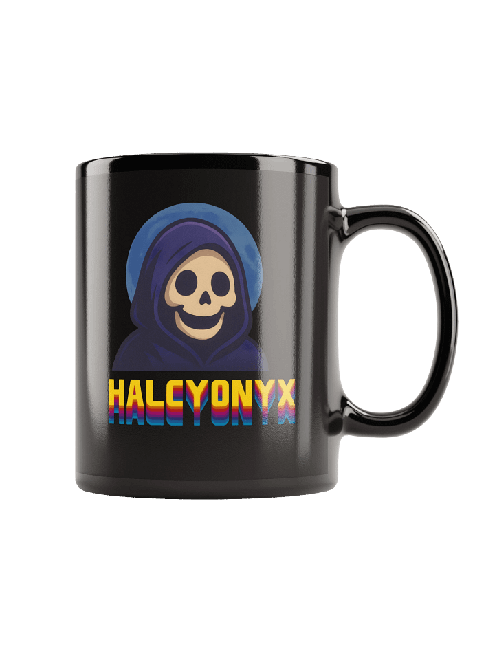 Glossy Black Retro Mug product image (1)