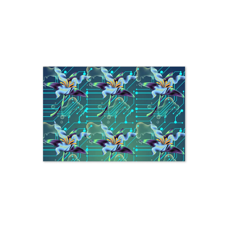 teal meta-magic greeting card for stylish gifts product image (4)