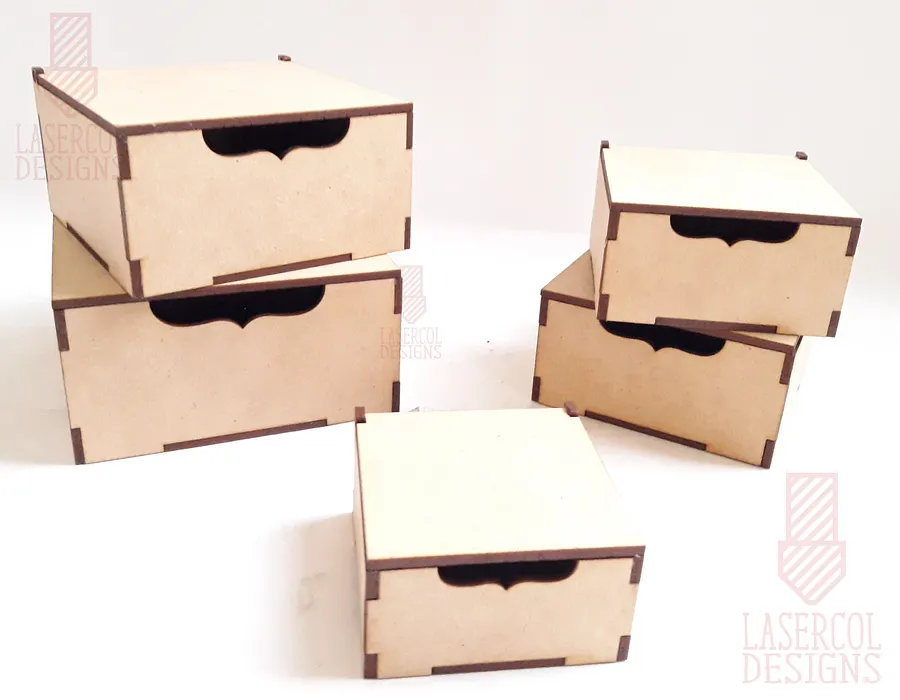 Boxes Set 2 (5 sizes) - Laser Cut Files product image (9)