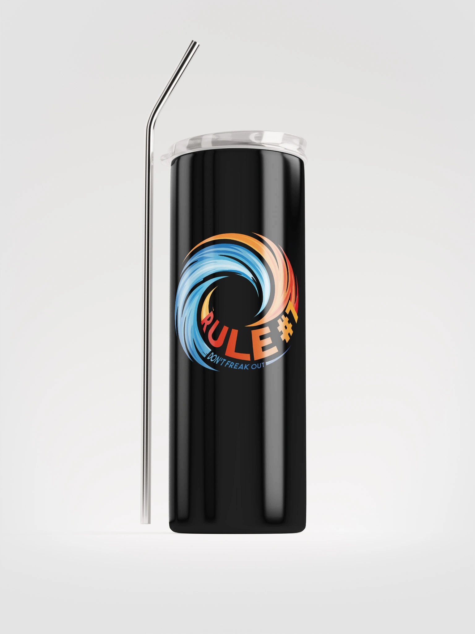 Rule # 7 Stainless Steel Tumbler Blue and Orange product image (1)
