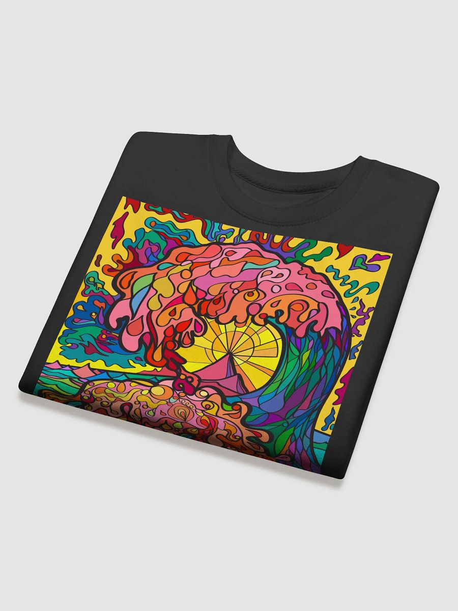 Vibrant Abstract Expression Sweatshirt - Sea Wave product image (34)
