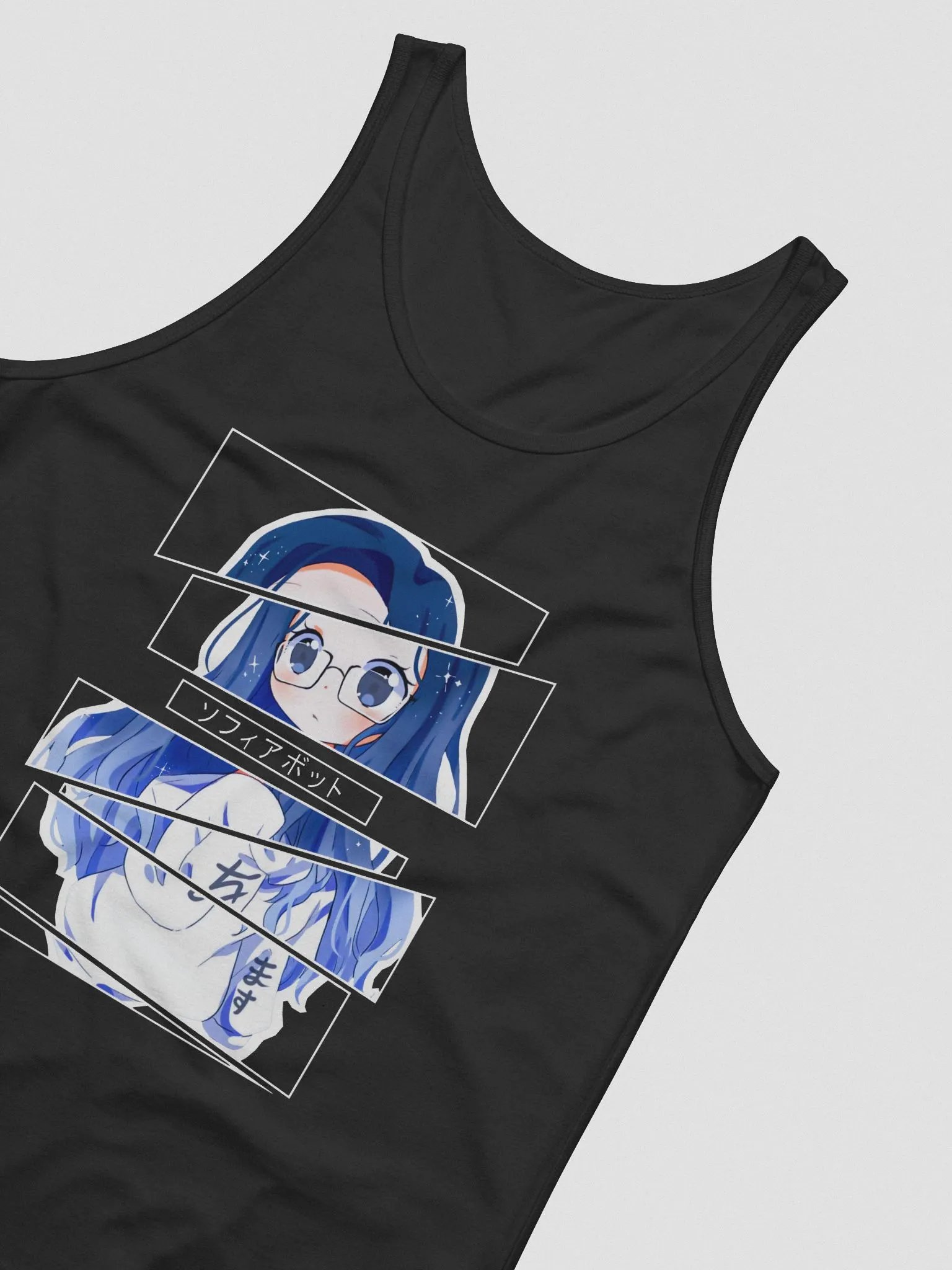 sophiabot shattered tank black product image (2)