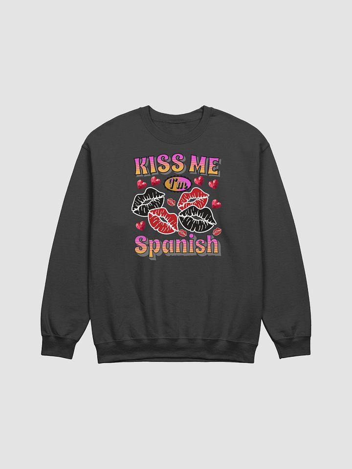 Kiss Me Im Spanish Crewneck Sweatshirt product image (1)