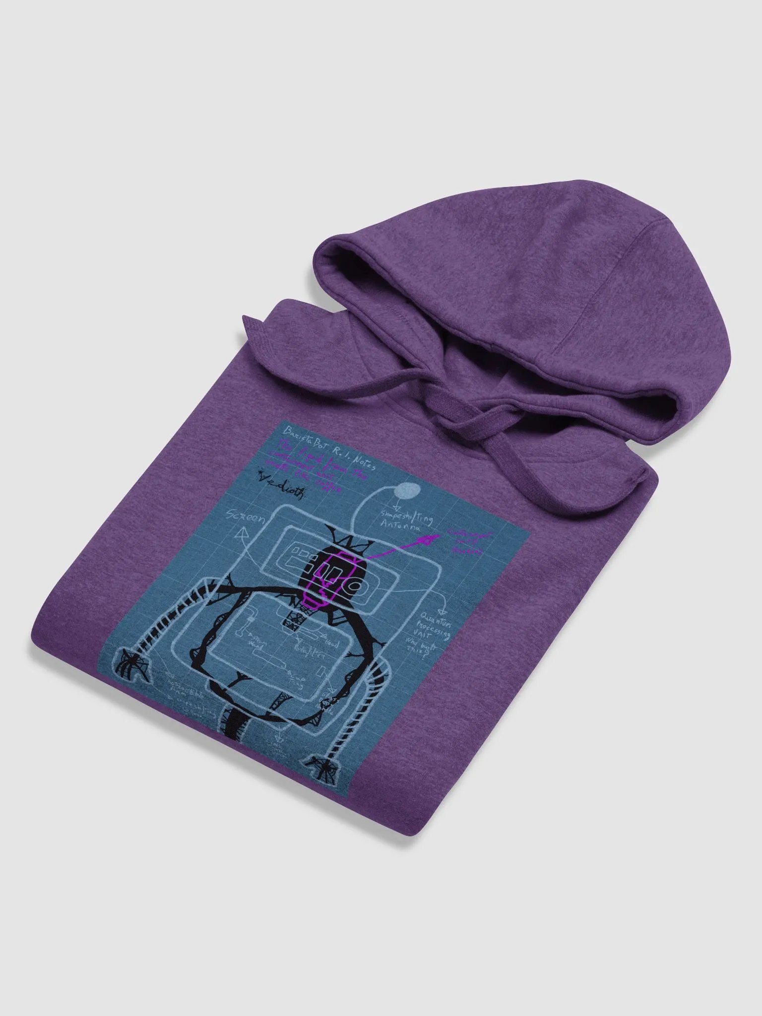 Barista Bot Blueprint Hoodie - HallowBean 2024 product image (18)