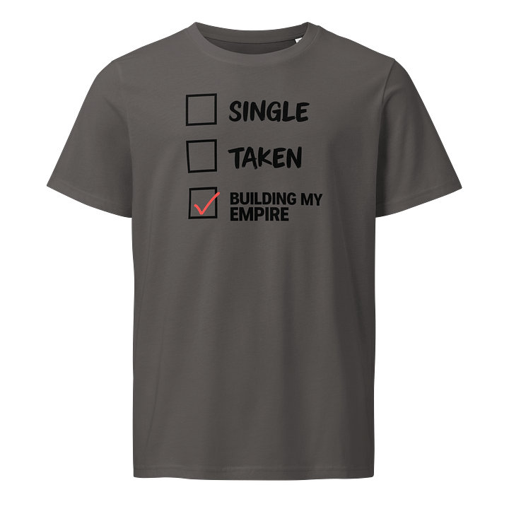 Funny Relationship Status Unisex Organic T-Shirt product image (3)