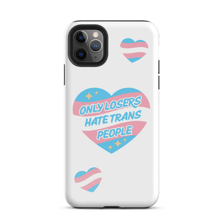 ONLY LOSERS HATE TRANS PEOPLE iPHONE CASE product image (2)