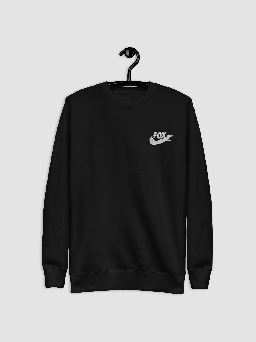 Fox Swoosh Stitched Sweater Black product image (2)