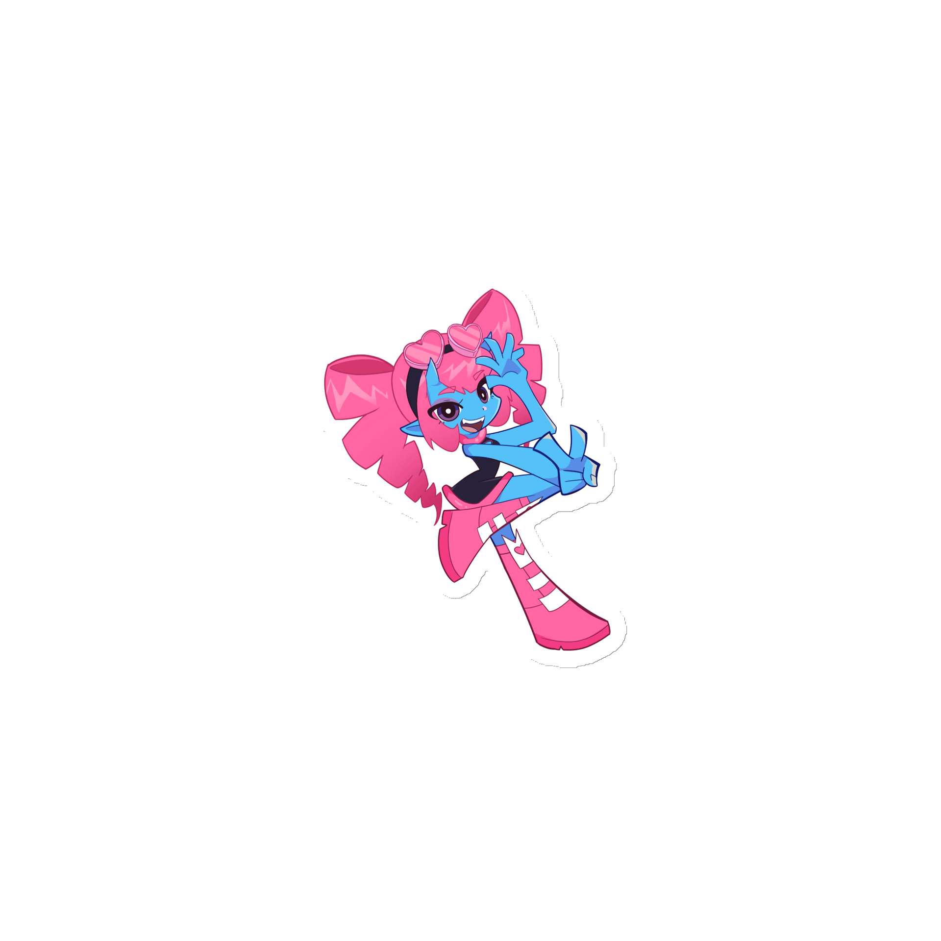 Circuit Witch - Pop Cartoon Anime Style - Die-Cut Magnet product image (1)