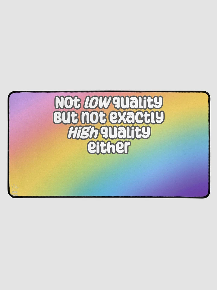 Not Low Quality XL Desk Mat - rainbow product image (1)