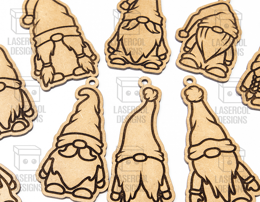 Christmas Gnomes Ornaments - Laser Cut Files product image (10)