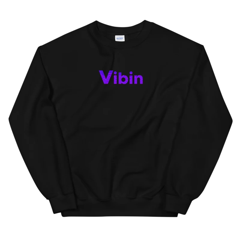 Vibin Crewneck - Purple and Black product image (1)