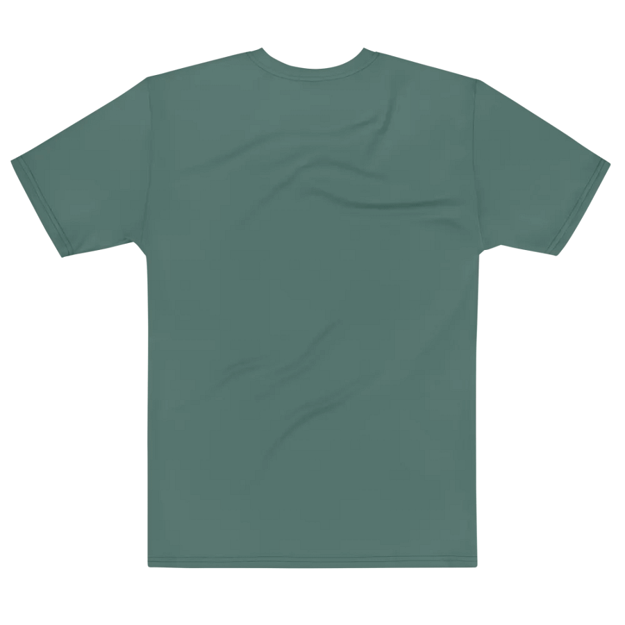 Plain Medium Dark Green Soft Summer Men's Crewneck Polyester Heavyweight Premium T-Shirt by Treasure Pie product image (7)