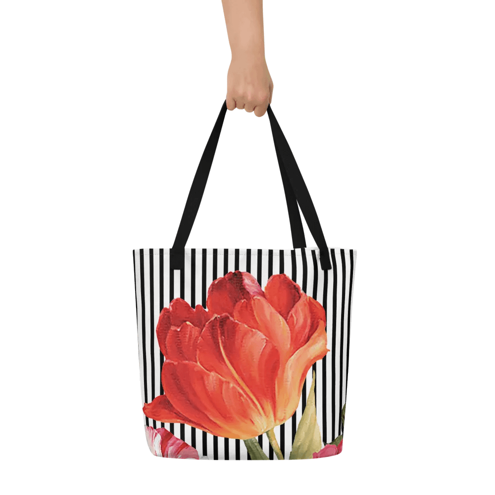 Floral Garden Delight All-Over Tote Bag product image (8)