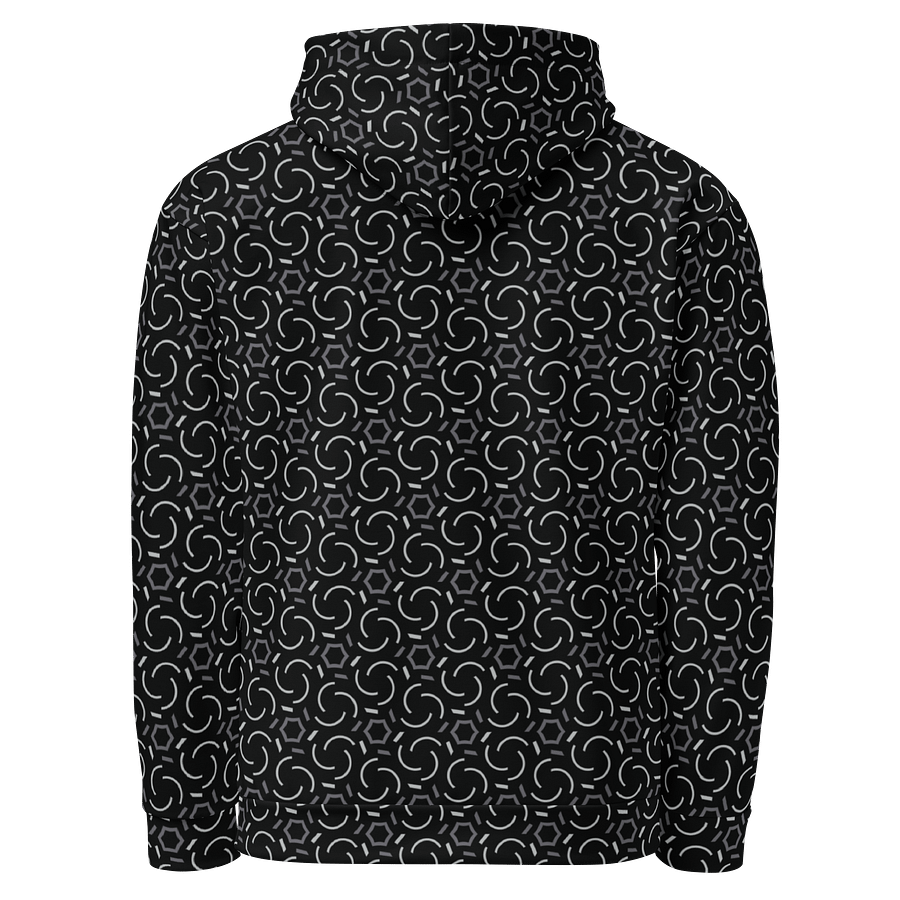 Smoke & Shadow Geometric Allover Print Hoodie for Men and Women product image (3)