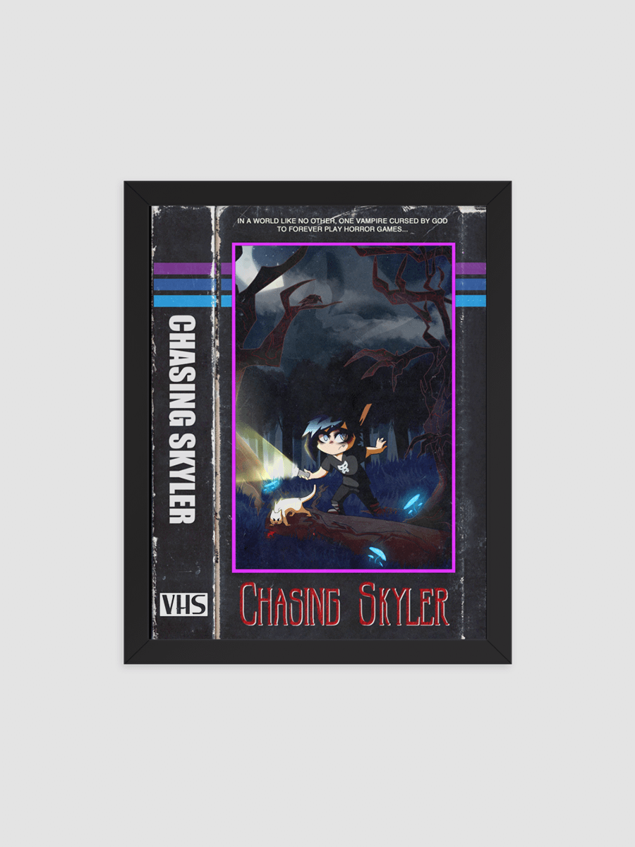 ChasingSkyler VHS Framed High-Quality Matte Poster product image (1)