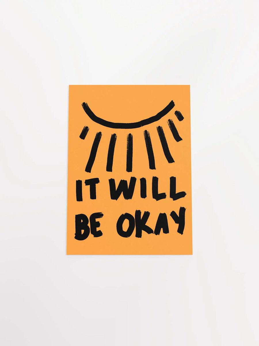Be Okay Art Print product image (4)
