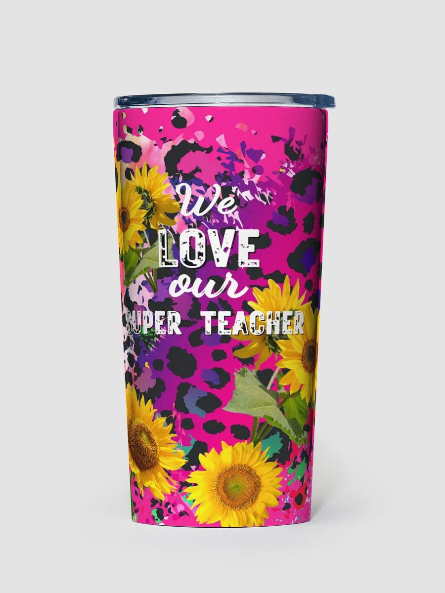 Super Teacher Leopard Print Tumbler parents git to wonderful teachers product image (1)