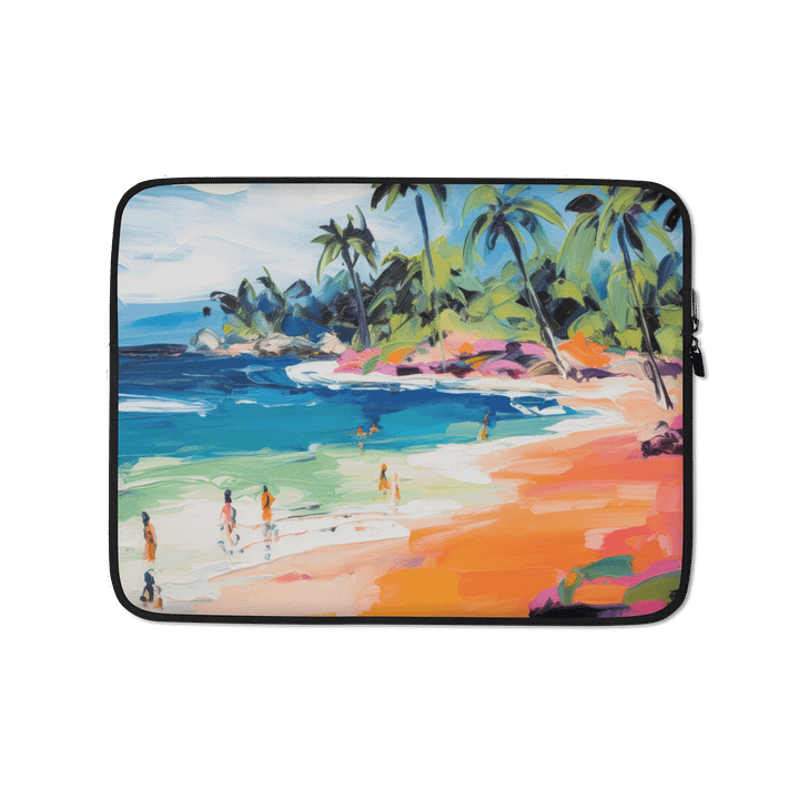 Island Paradise Beach Laptop Sleeve product image (1)