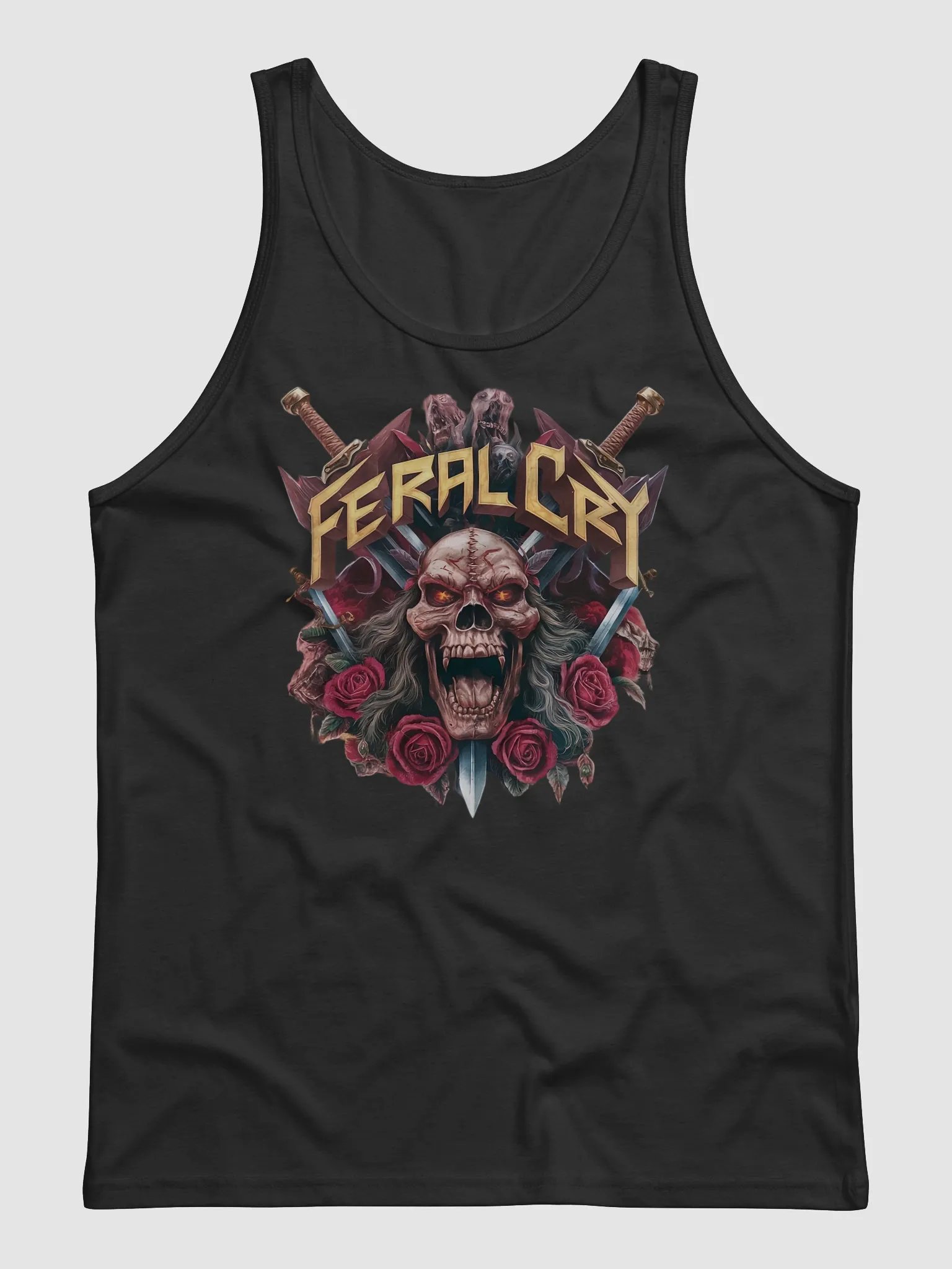 Feral Cry Menacing Skull Tank product image (17)