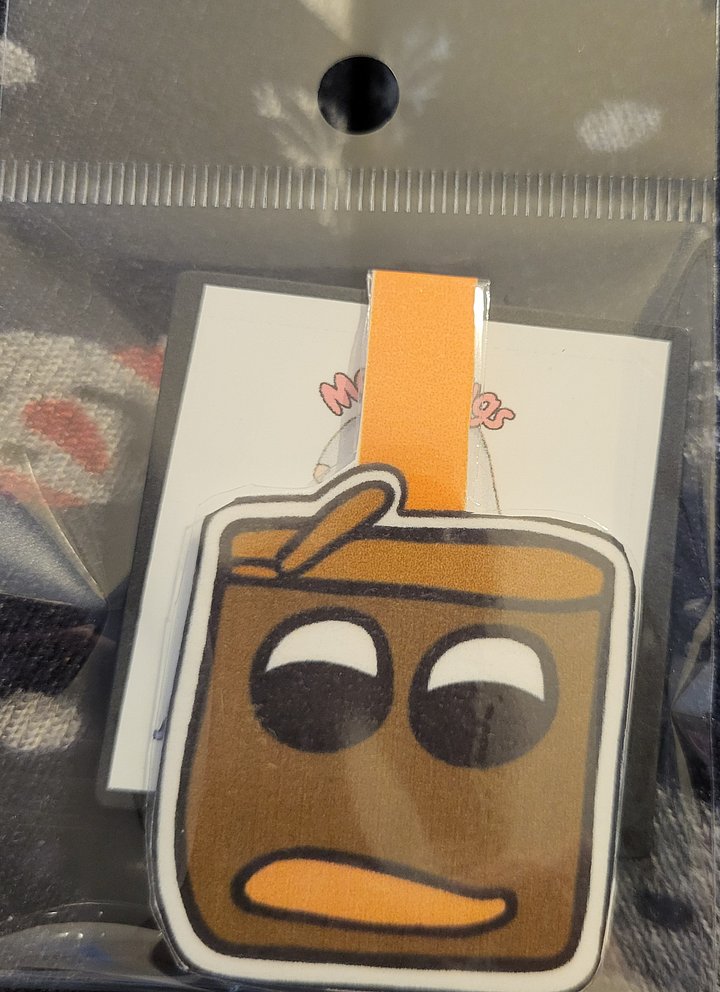 Cute Cartoon Coffee To Go Cup Character Magnetic Laminated Bookmark for Foodies product image (1)