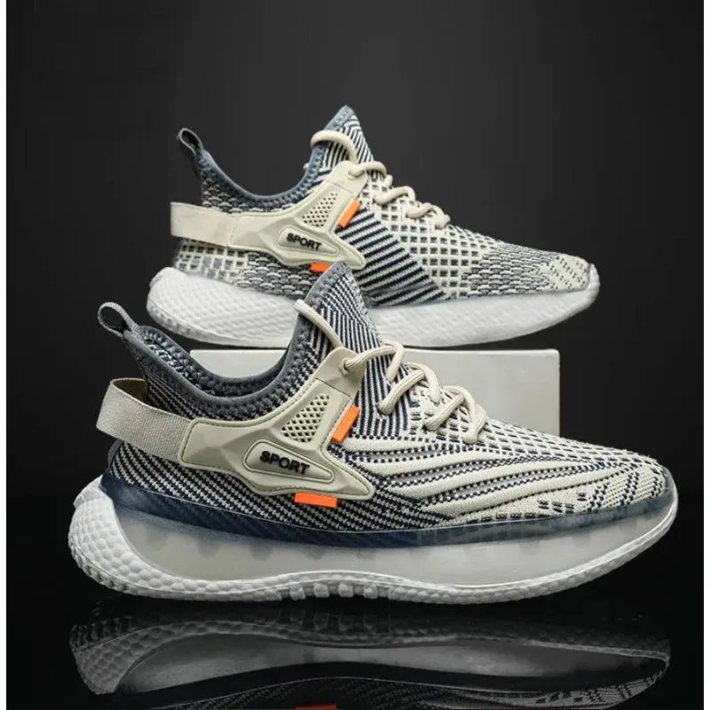 Men's Fashion Casual Fly Woven Mesh Breathable Platform Sneaker product image (2)