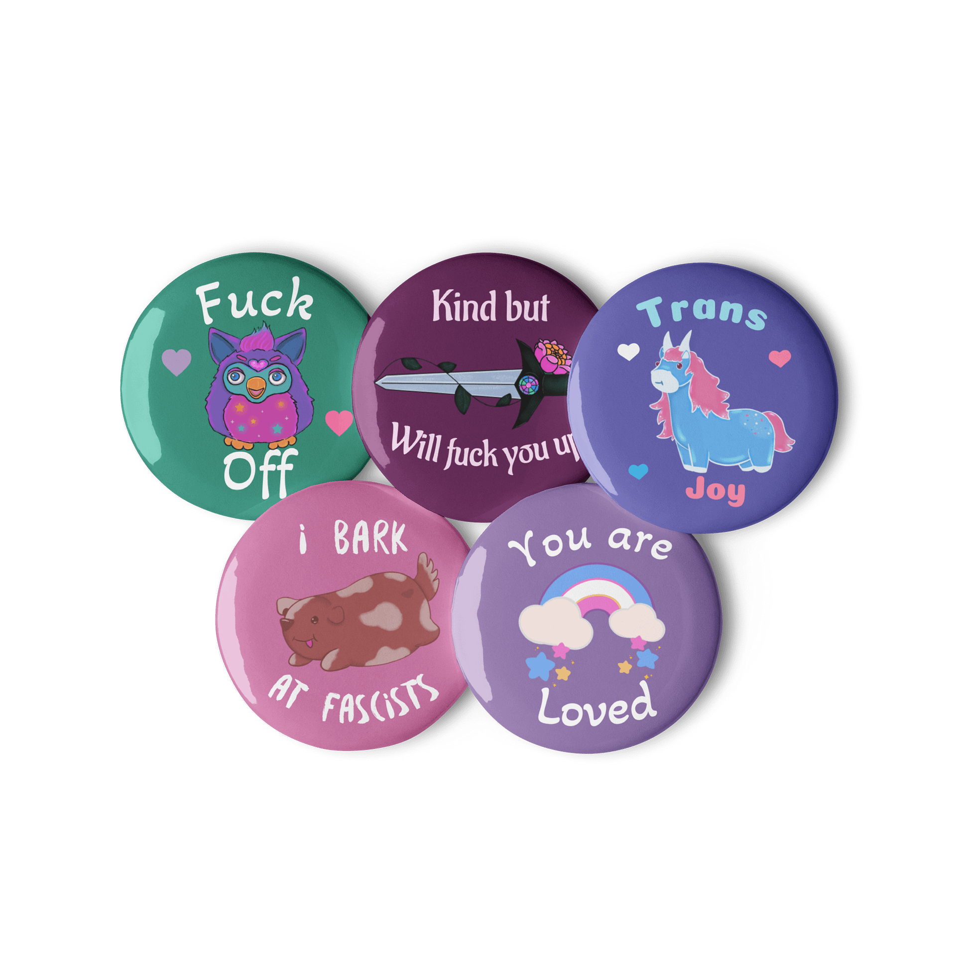 Radical Love Button Badges product image (3)