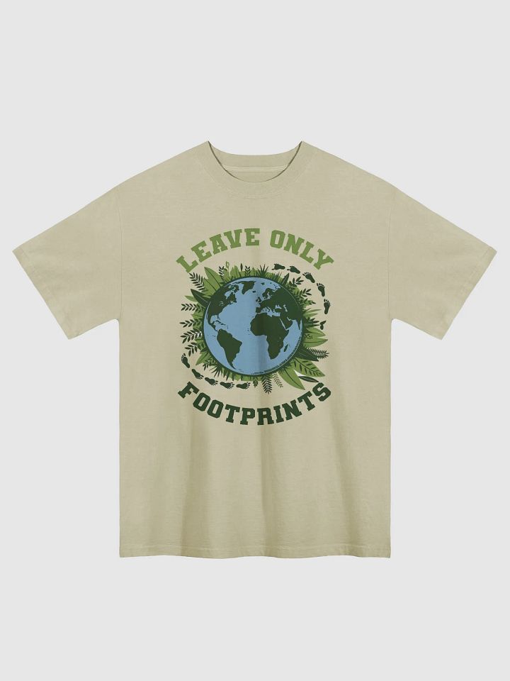 Leave Only Footprints, Care for Our Planet Oversized T-Shirt product image (1)