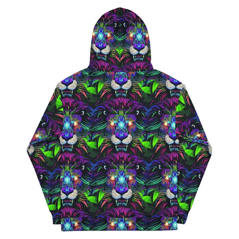 Jungle Rave Lion All Over Hoodie product image (5)
