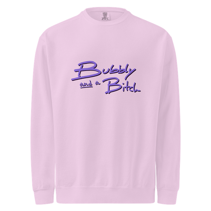 Bubbly and a B (violet shadow design) comfort crew product image (1)