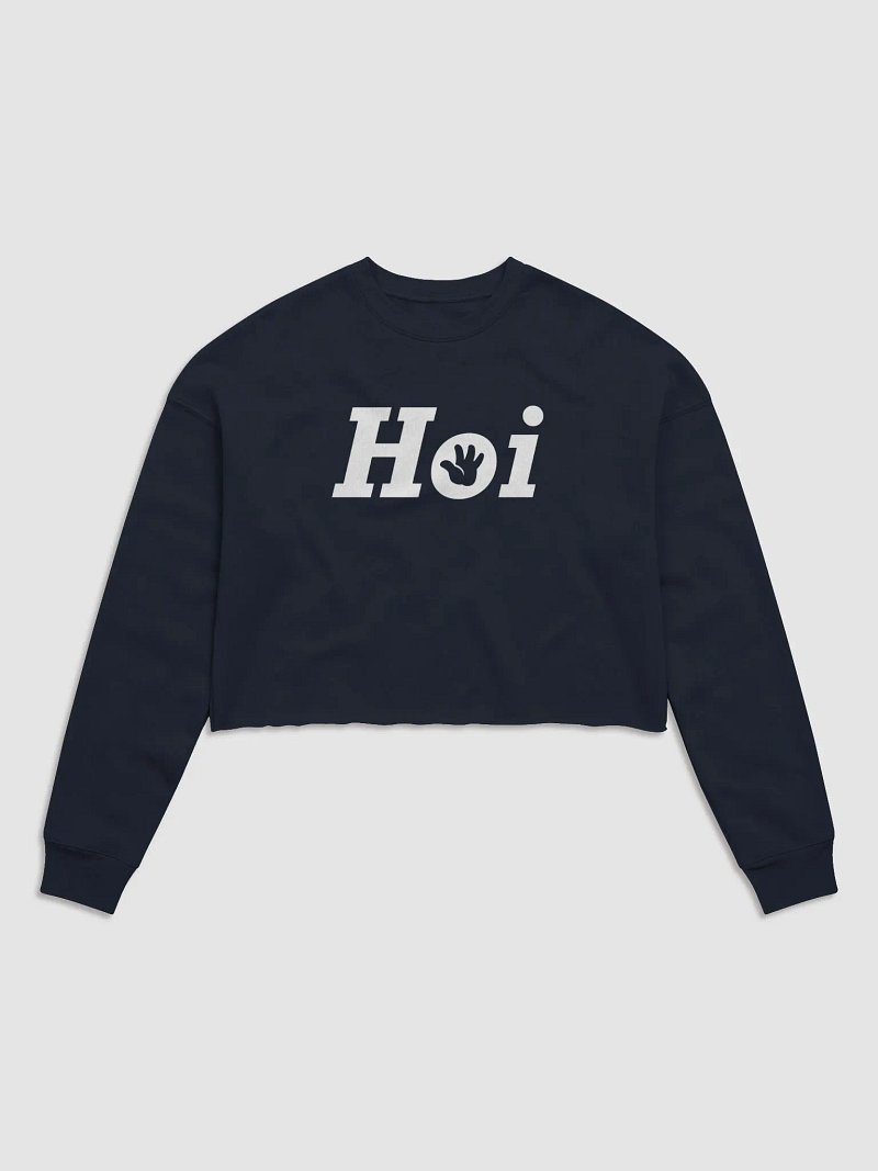 Hoi Women's Fleece Crop Sweatshirt