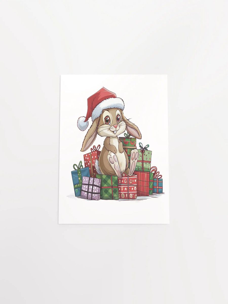 Santa Bunny Enhanced Matte Paper Poster (in) product image (4)