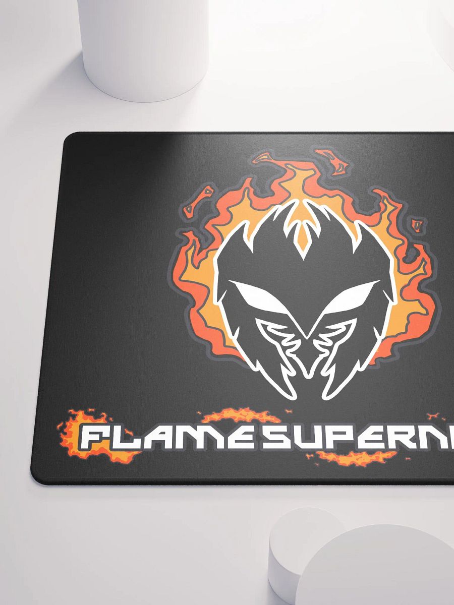 Mask Icon v2 (Black) Gaming Mousepad (Black) product image (6)