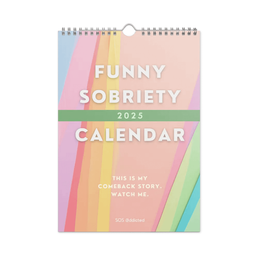 Sobriety Calendar 2025 Funny Sober Sayings product image (3)
