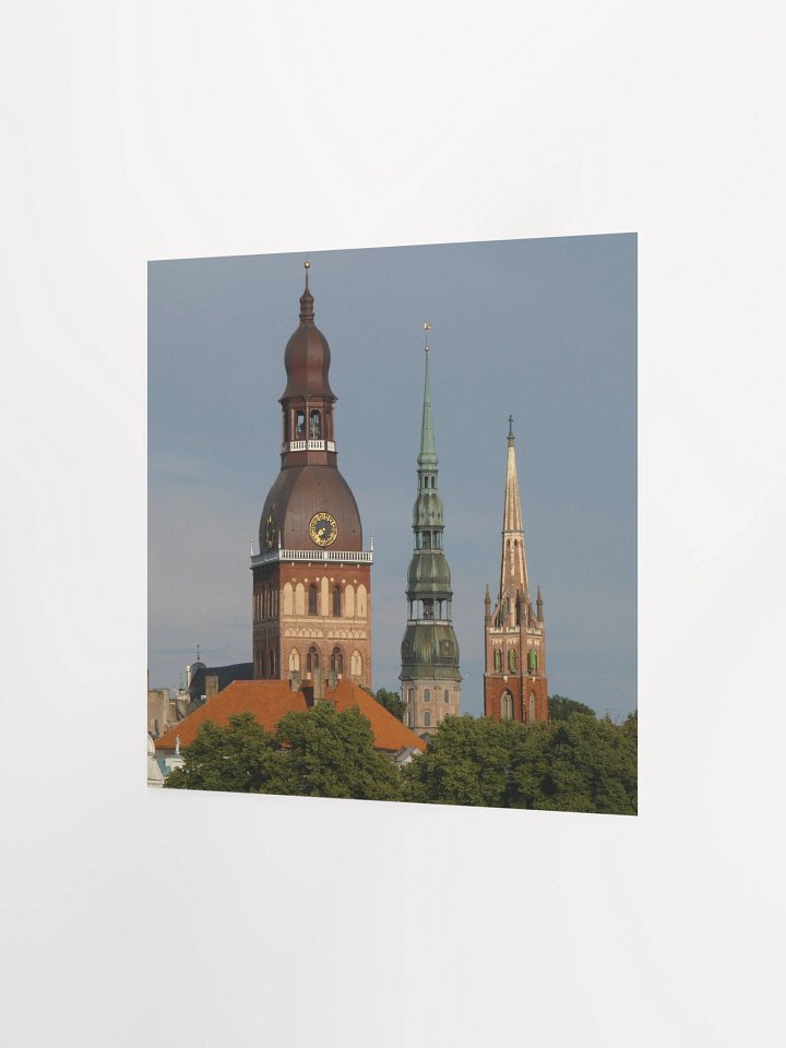 Riga - Old Town church steeples from Vansu Bridge Viewpoint - Print/Poster product image (7)